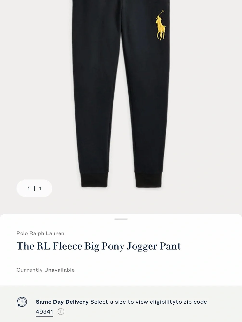Polo Ralph Lauren Fleece Big Pony Jogger Sweat Pants